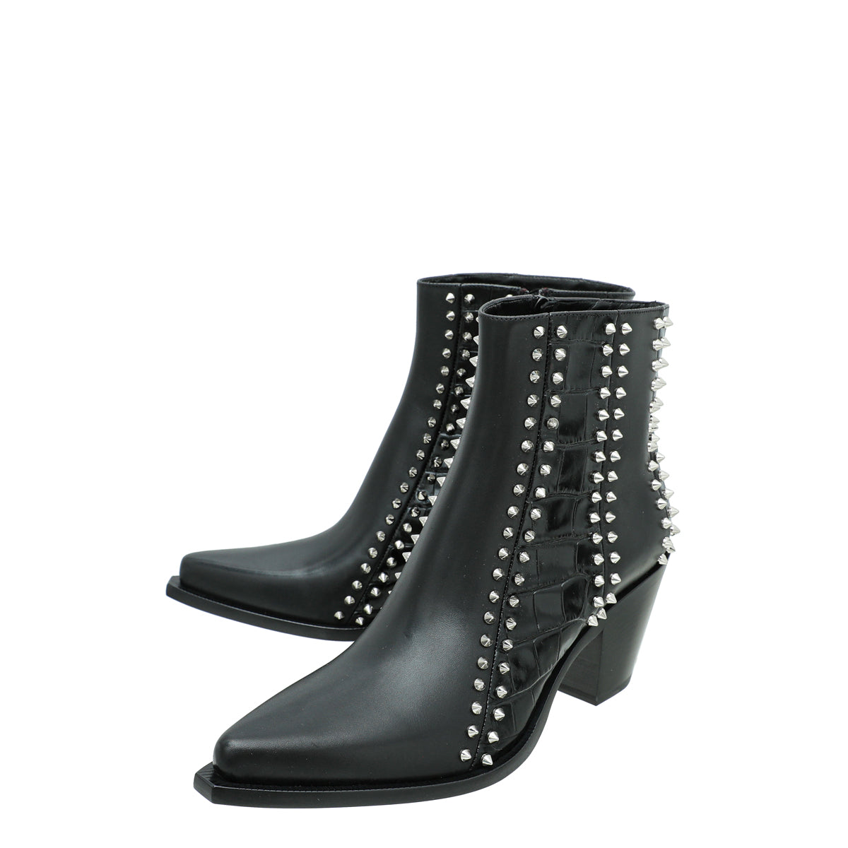 Christian Louboutin Black With My Guitar Donna 65 Ankle Boot 38.5