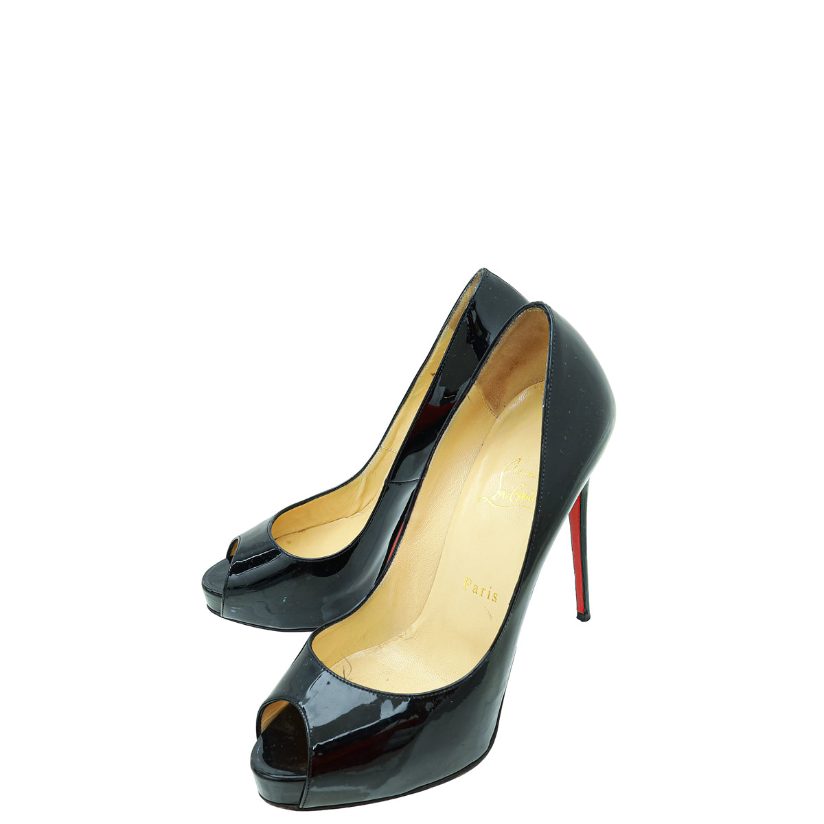 Christian Louboutin Black New Very Prive 120 Pumps 38.5