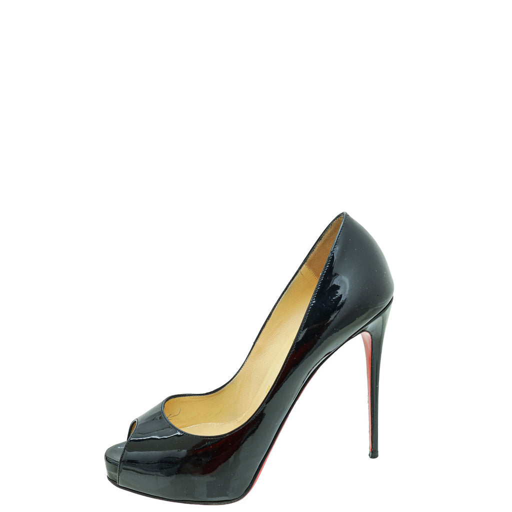 Christian Louboutin Black New Very Prive 120 Pumps 38.5