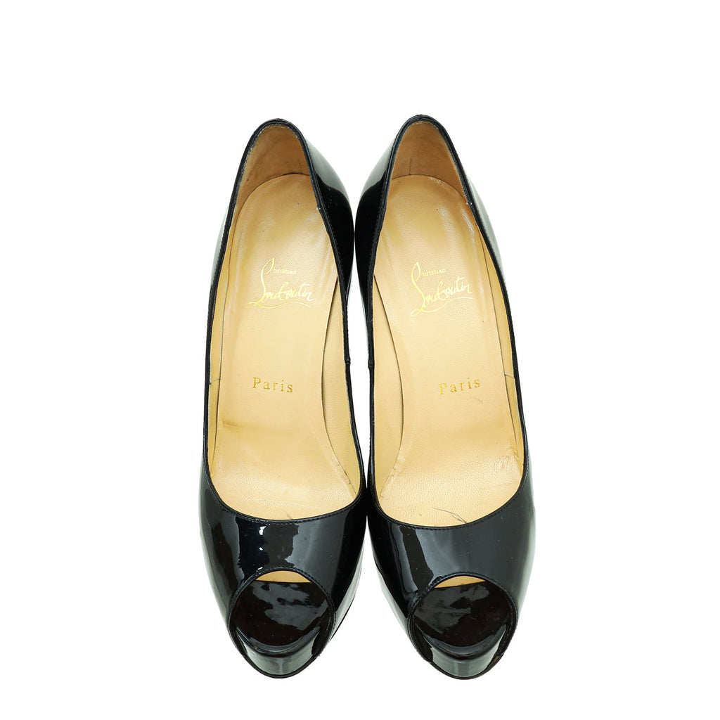 Christian Louboutin Black New Very Prive 120 Pumps 38.5