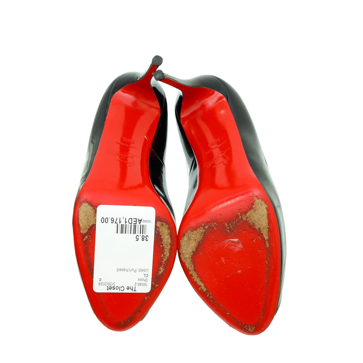 Christian Louboutin Black New Very Prive 120 Pumps 38.5