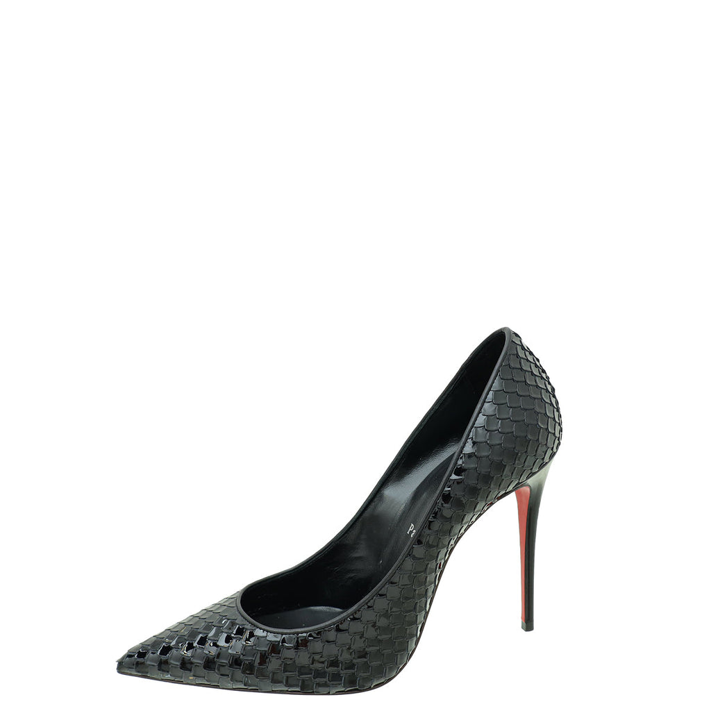 Christian Louboutin Black So Kate Embossed 100 Pump
