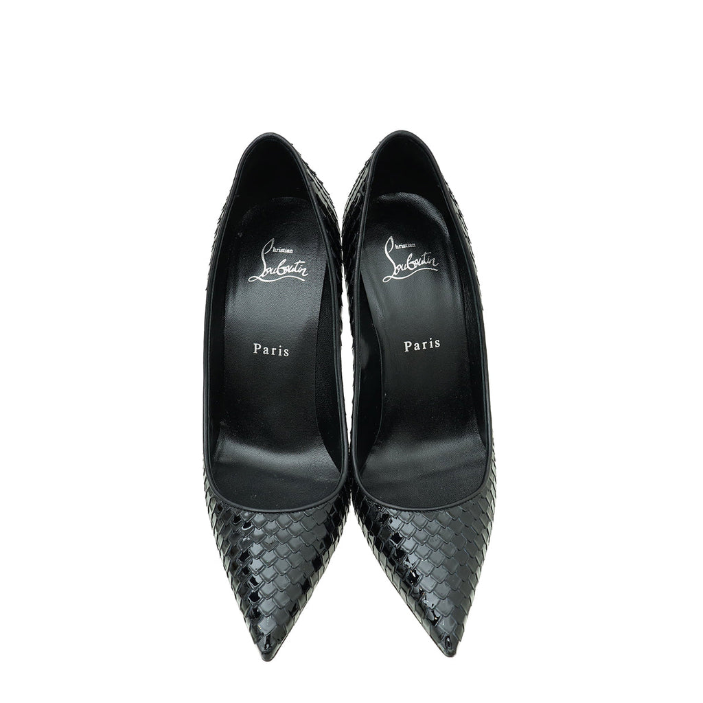 Christian Louboutin Black So Kate Embossed 100 Pump