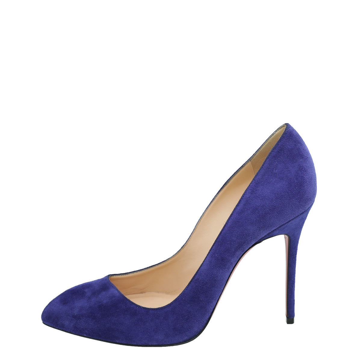 Christian Louboutin Blue Suede Simple Corneille Pumps 38