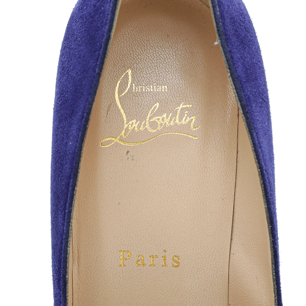 Christian Louboutin Blue Suede Simple Corneille Pumps 38