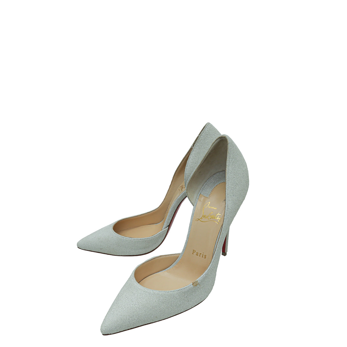Christian Louboutin Light Lune Glitter Iriza 100 Pumps 38