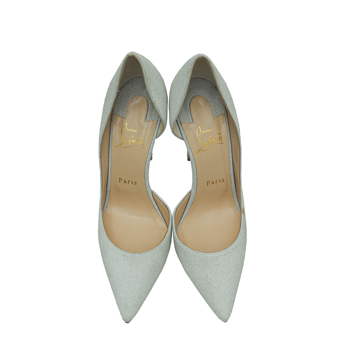 Christian Louboutin Light Lune Glitter Iriza 100 Pumps 38