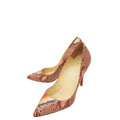 Christian Louboutin Multicolor Metallic So Kate Python Pump 38