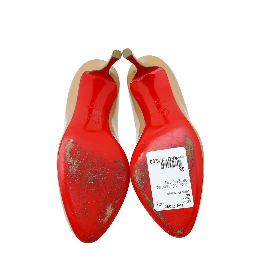 Christian Louboutin Nude New Simple Pump 38