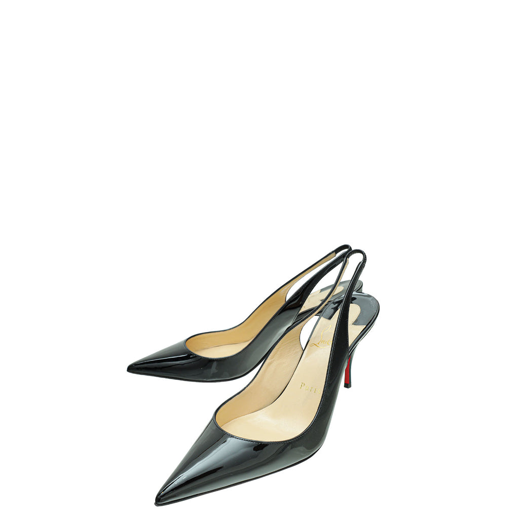 Christian Louboutin Black Clare Slingback 38