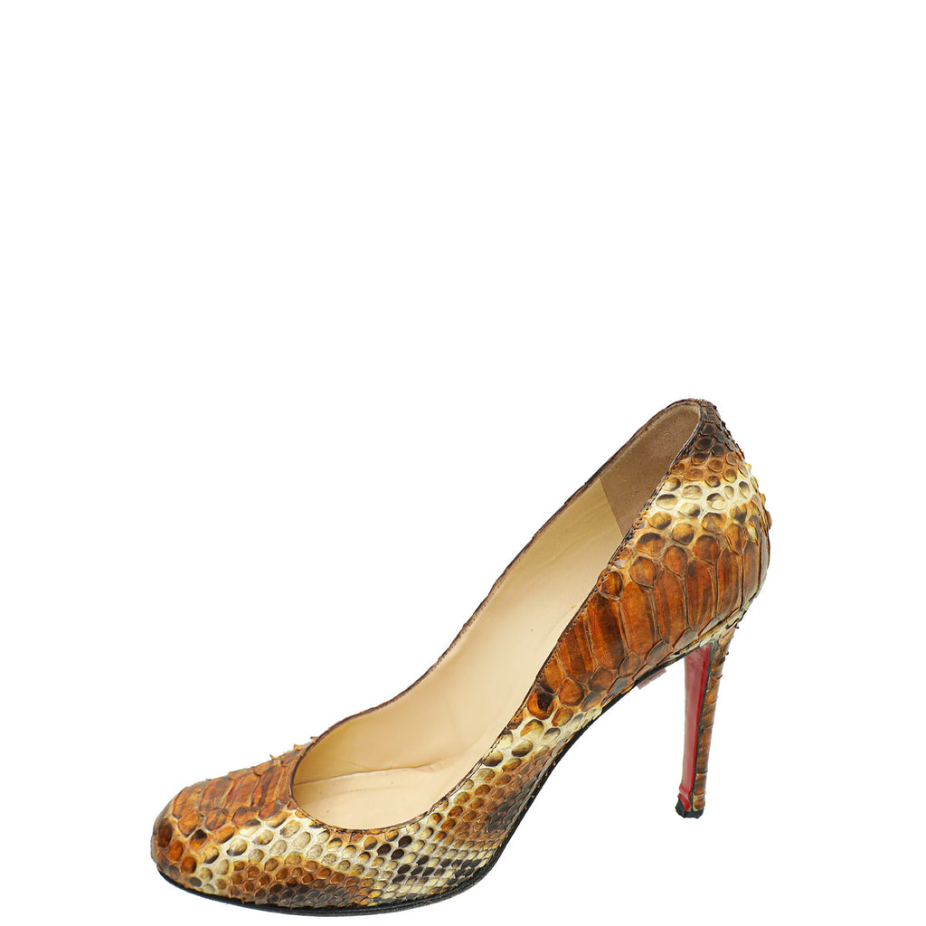 Christian Louboutin Bicolor Python Pump 39.5