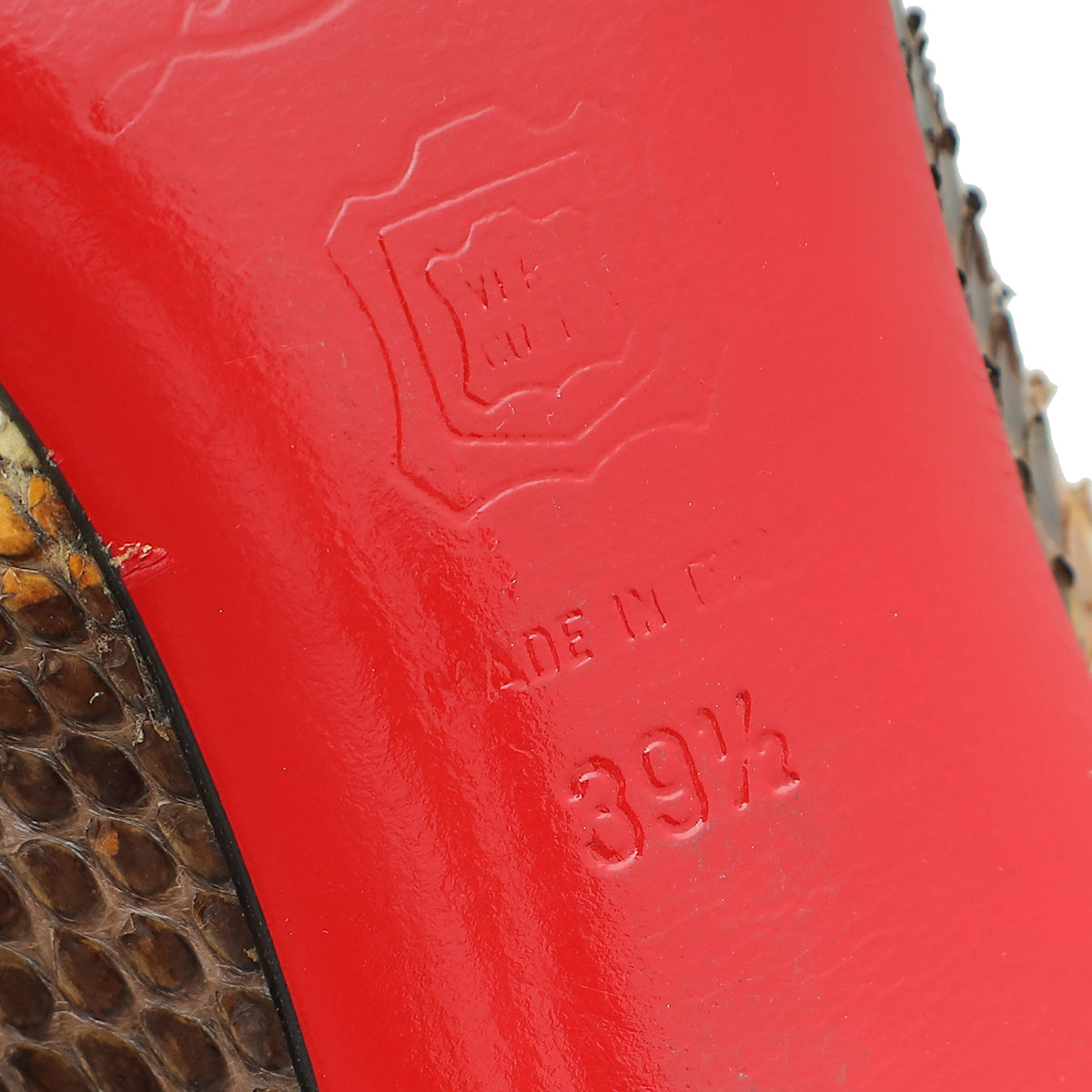 Christian Louboutin Bicolor Python Pump 39.5
