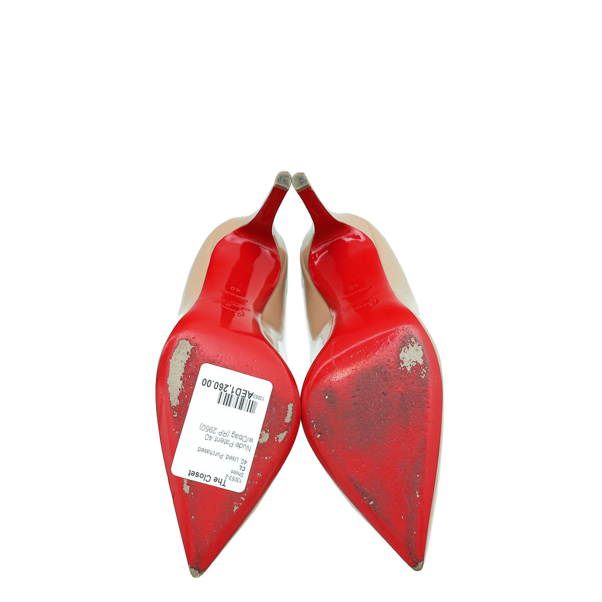Christian Louboutin Nude So Kate Pumps 40