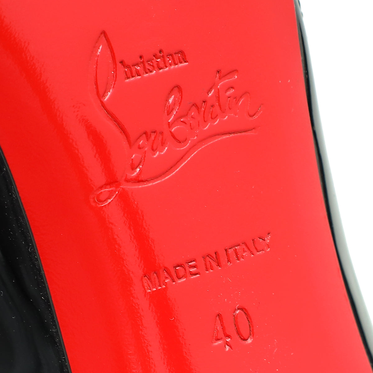 Christian Louboutin Black PVC Pump 40