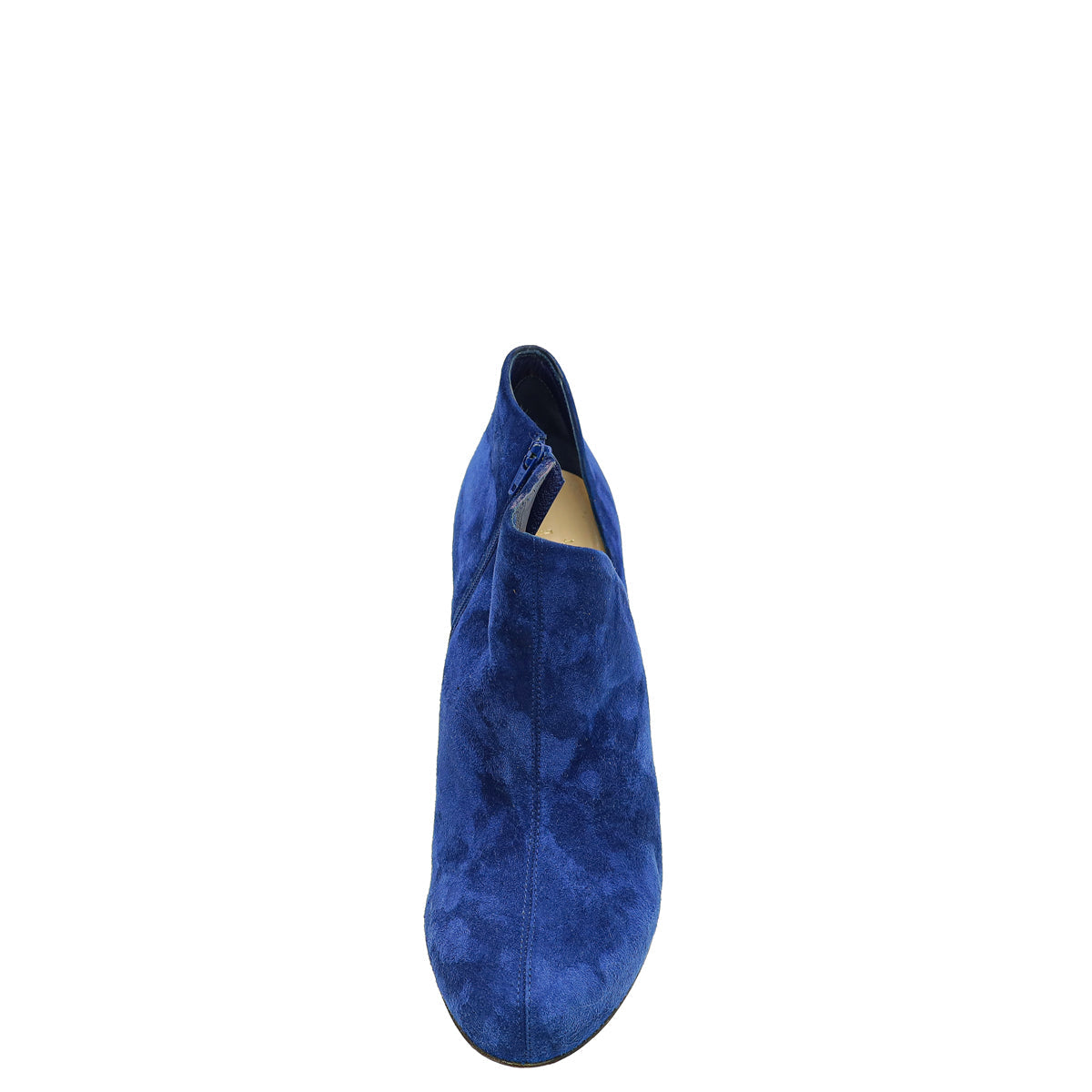 Christian Louboutin Blue Suede Side Zip Ankle High Boot 40