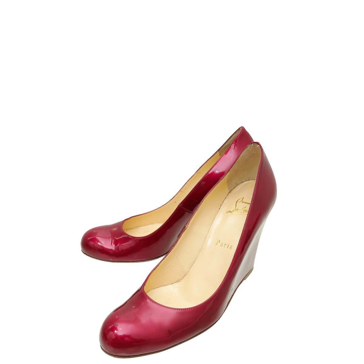 Christian Louboutin Violet Ron Ron Zeppa Wedge Pump 40