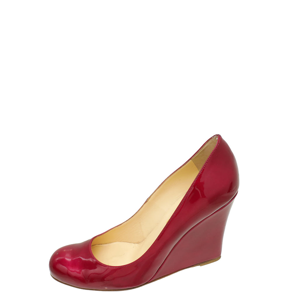 Christian Louboutin Violet Ron Ron Zeppa Wedge Pump 40