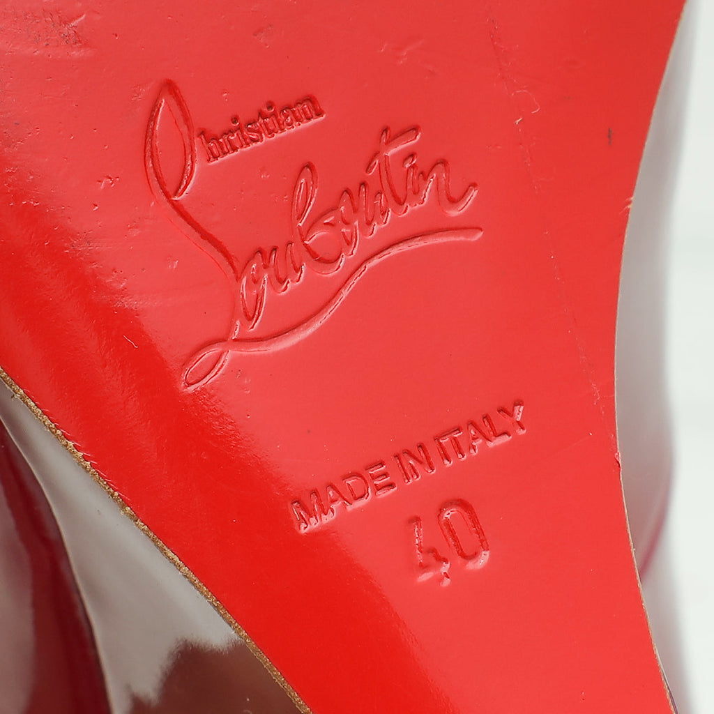 Christian Louboutin Violet Ron Ron Zeppa Wedge Pump 40