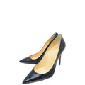 Christian Louboutin Navy Blue Croco-Embossed Kate 110mm Pump 40