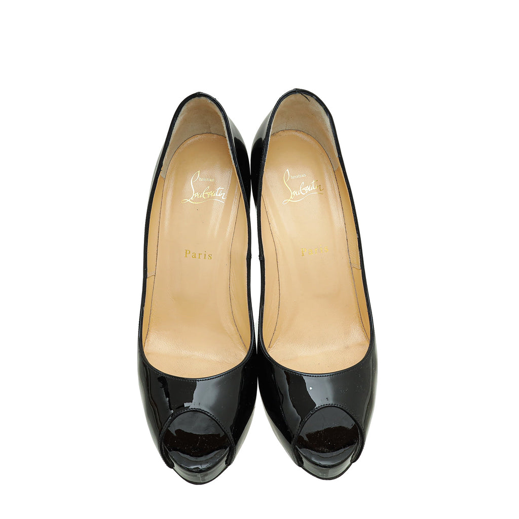 Christian Louboutin Black New Very Prive 120 Pumps 40