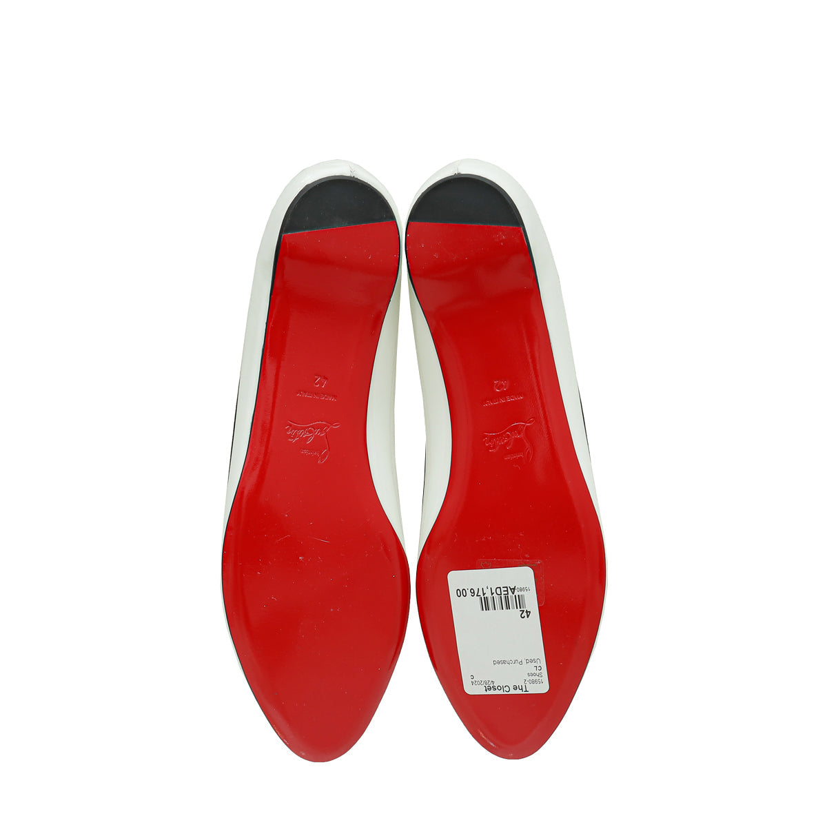 Christian Louboutin Bicolor Balinodono Flat 42