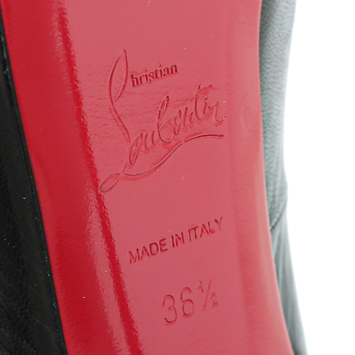 Christian Louboutin Black No Prive Slingback 36.5