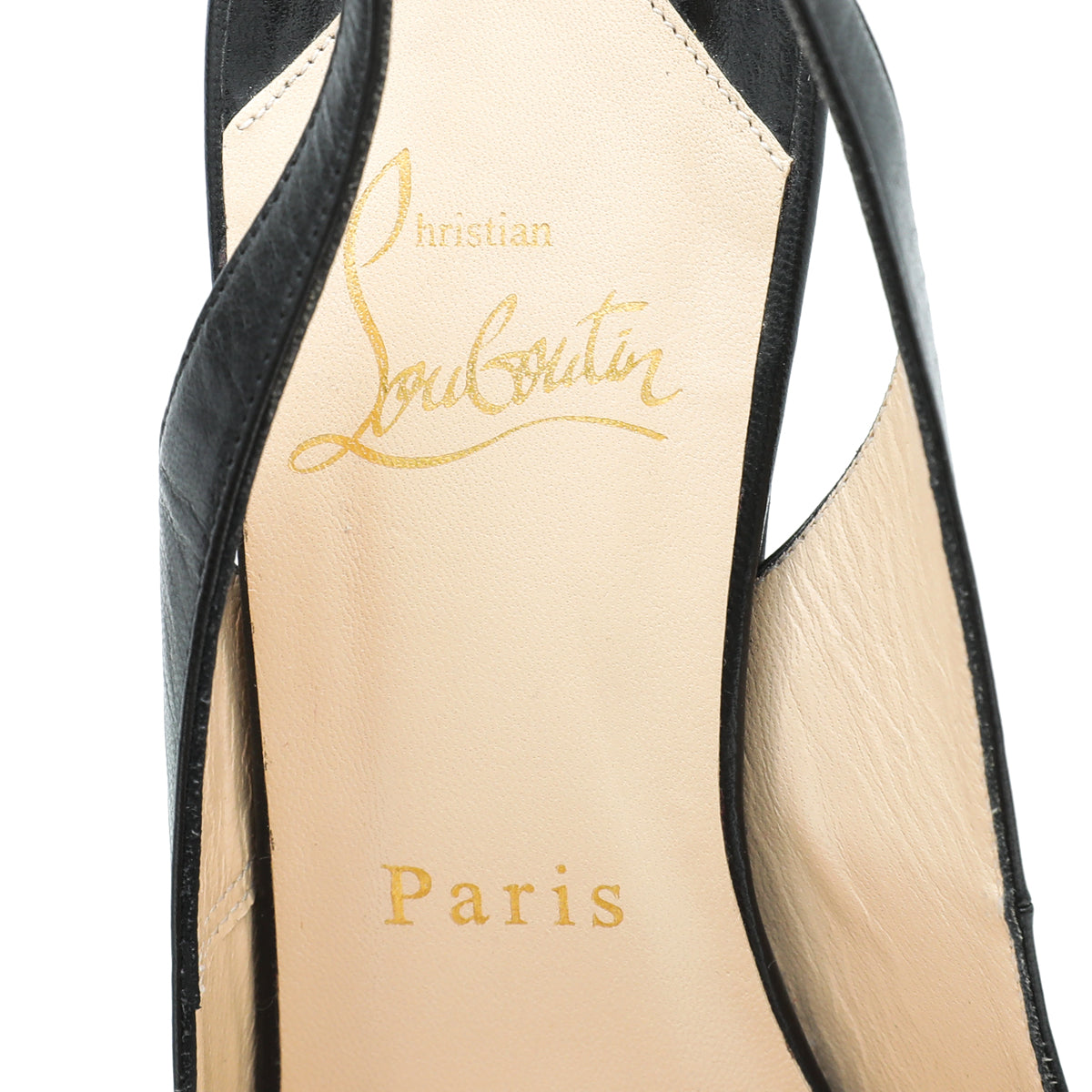 Christian Louboutin Black No Prive Slingback 36.5