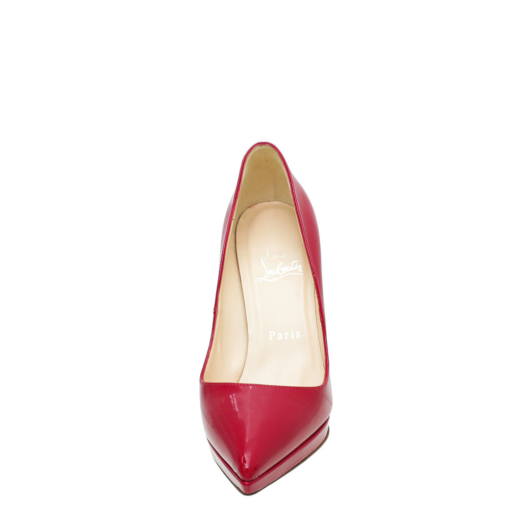 Christian Louboutin Red Pigalle Plato 100 Pumps 36.5
