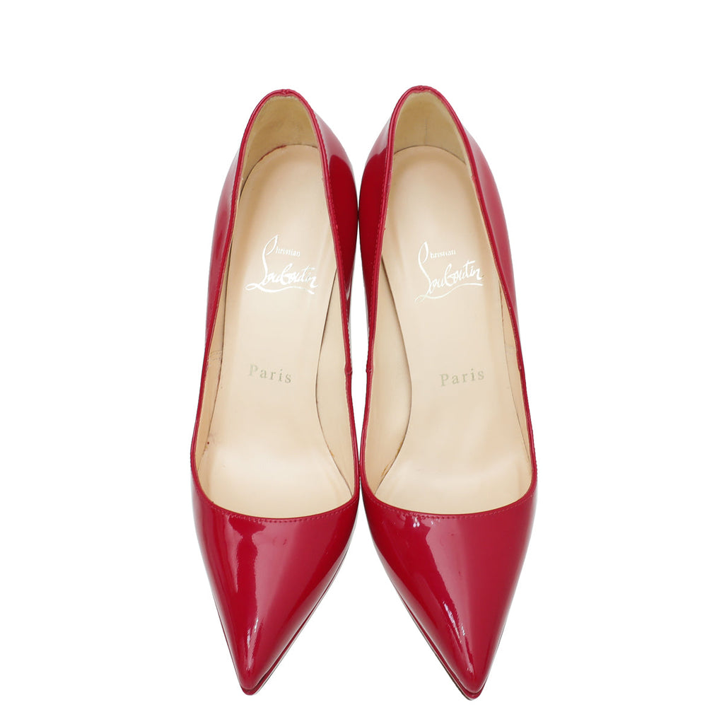 Christian Louboutin Red Pigalle Plato 100 Pumps 36.5