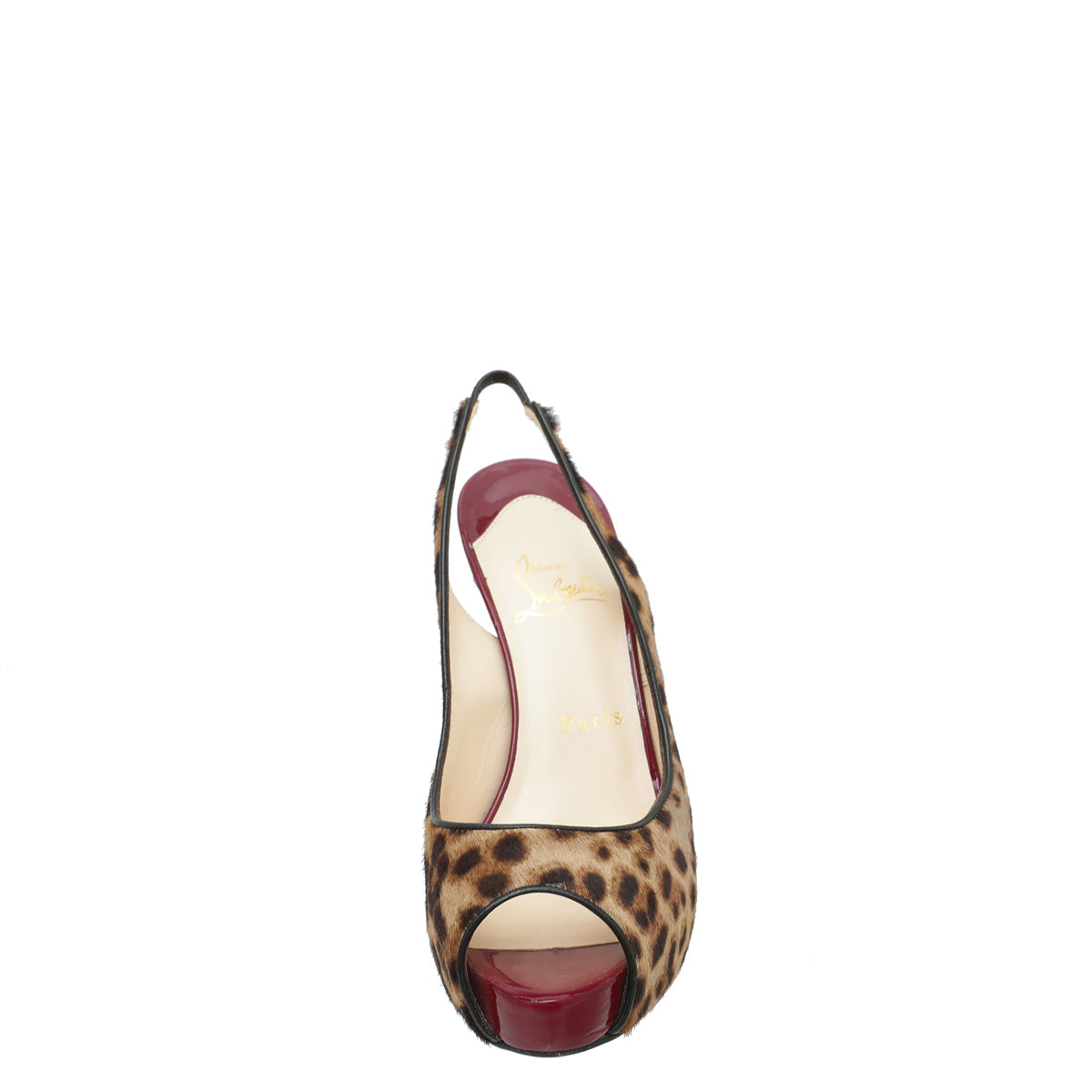 Christian Louboutin Bicolor Leopard Hair No Prive 100 Pump 37.5