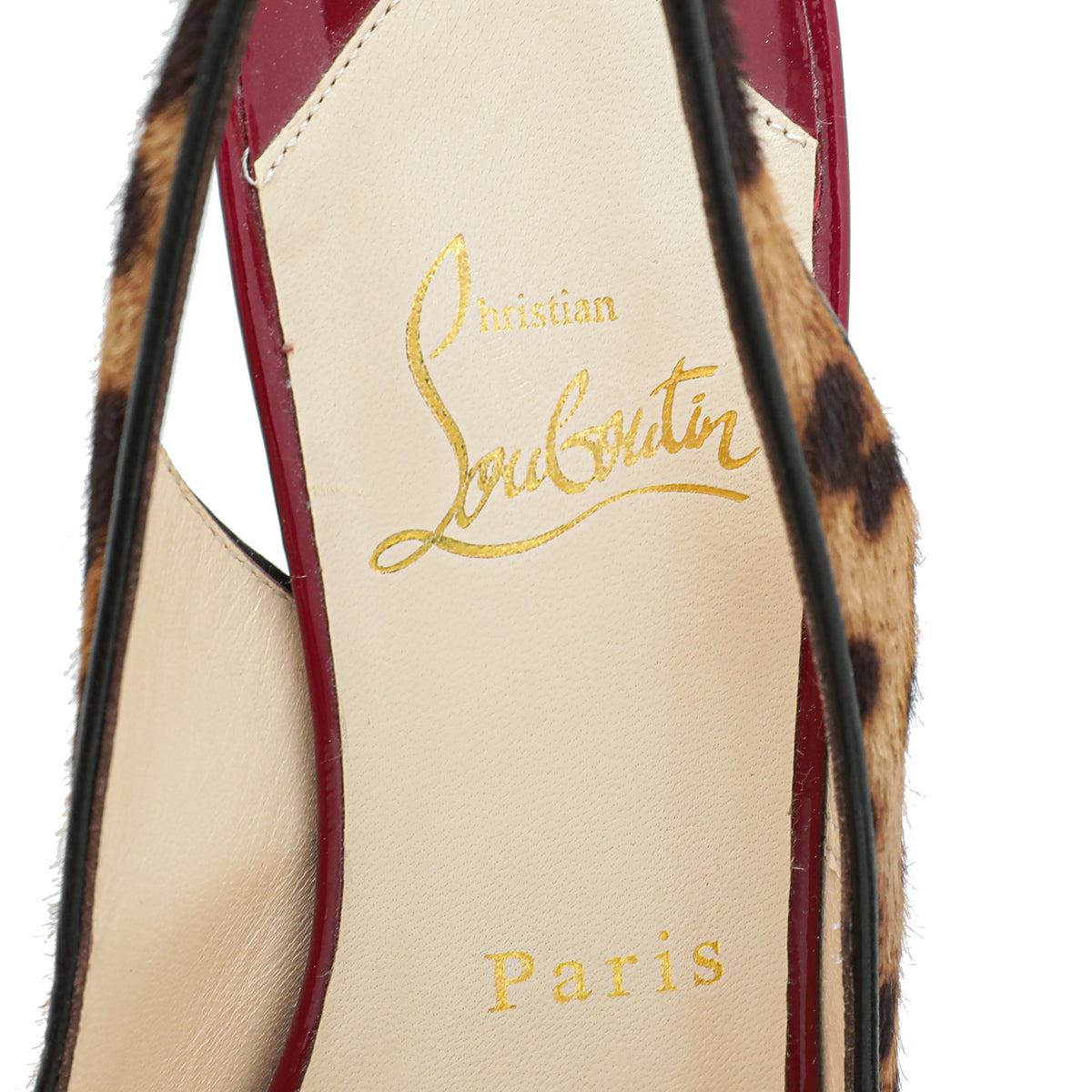 Christian Louboutin Bicolor Leopard Hair No Prive 100 Pump 37.5