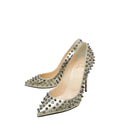 Christian Louboutin Metallic Champagne Spike Pigalle Pump 38.5