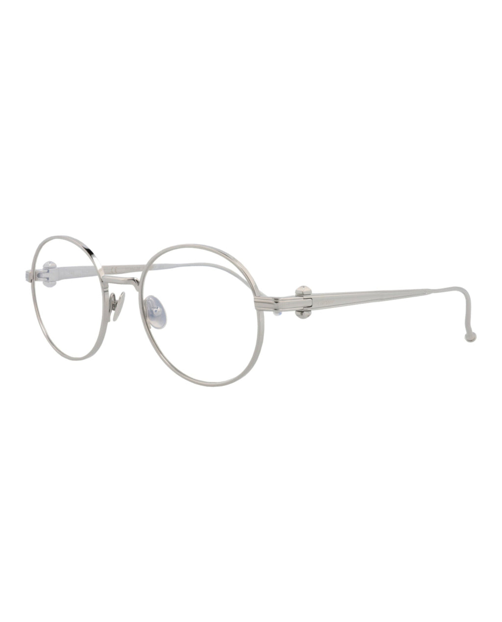 Cartier Mens Round/Oval Ruthenium Ruthenium Transparent Fashion Designer Eyewear