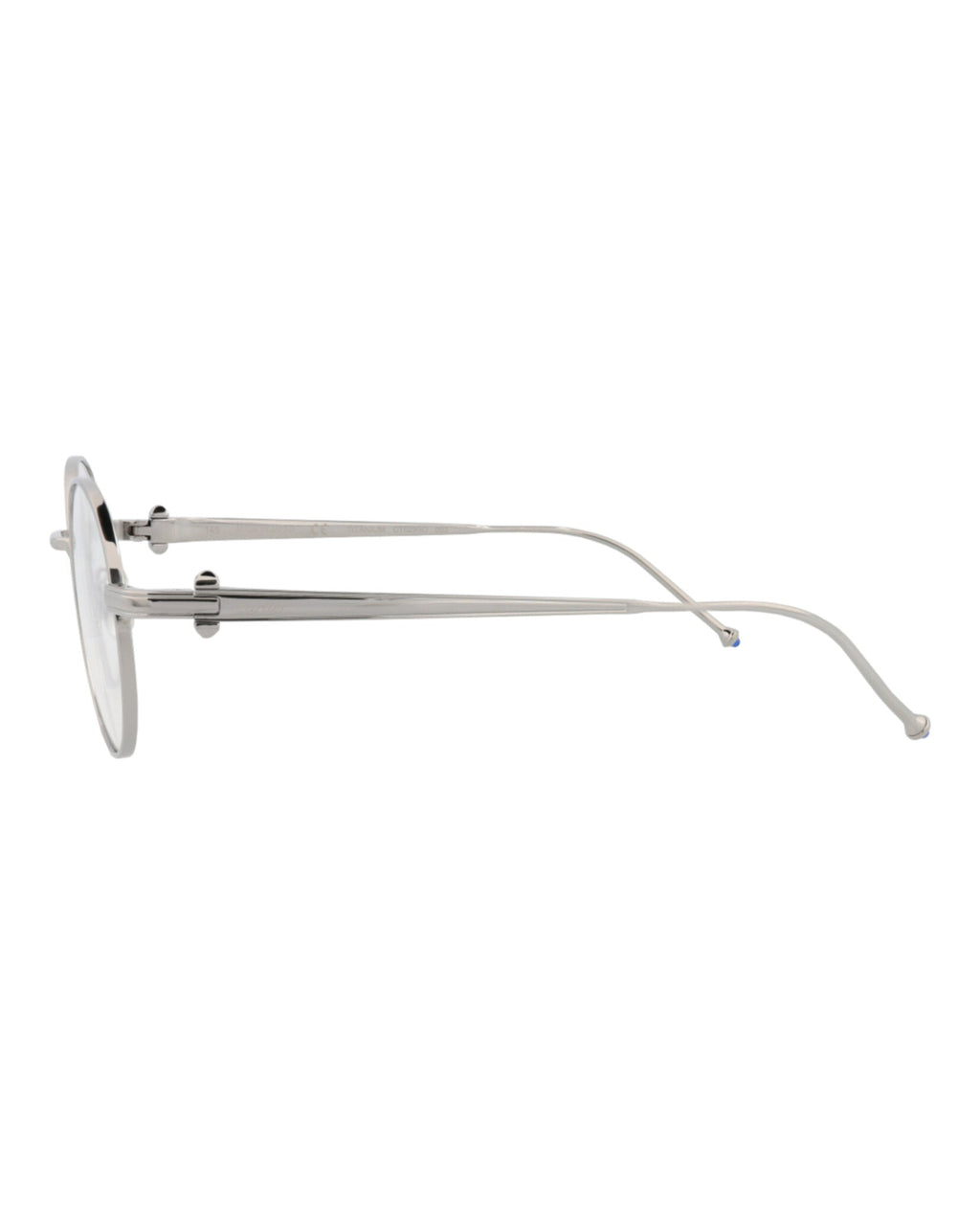 Cartier Mens Round/Oval Ruthenium Ruthenium Transparent Fashion Designer Eyewear