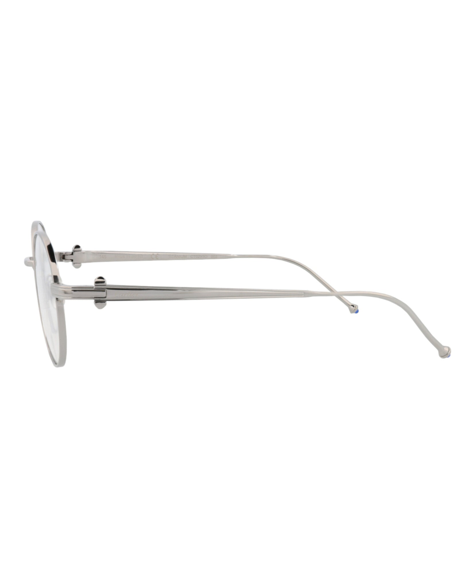 Cartier Mens Round/Oval Ruthenium Ruthenium Transparent Fashion Designer Eyewear
