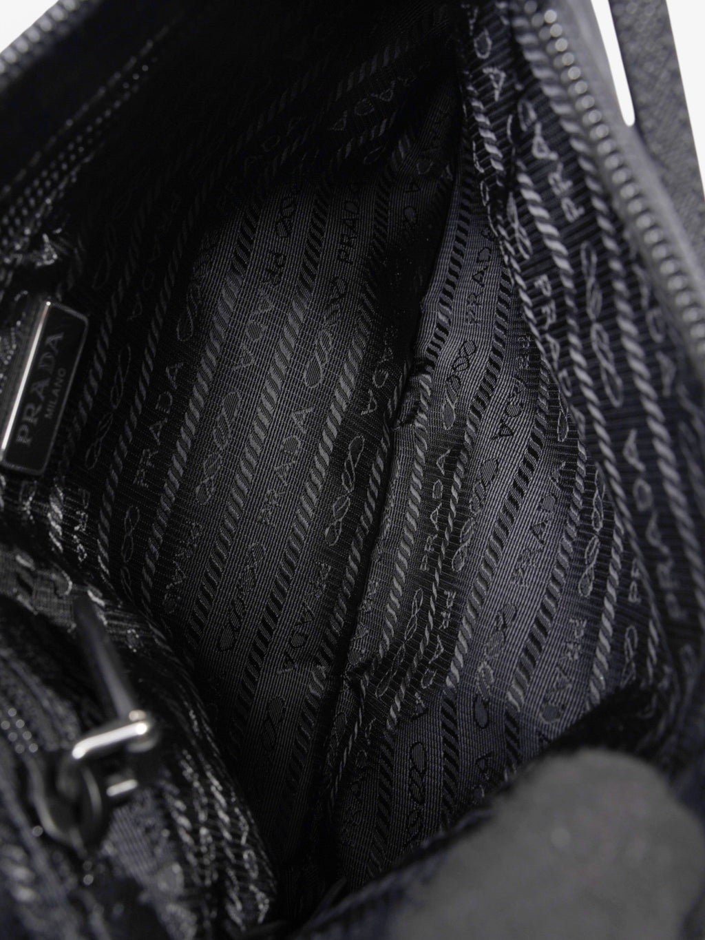 Prada Shoulder Bag Black Re Nylon Mini