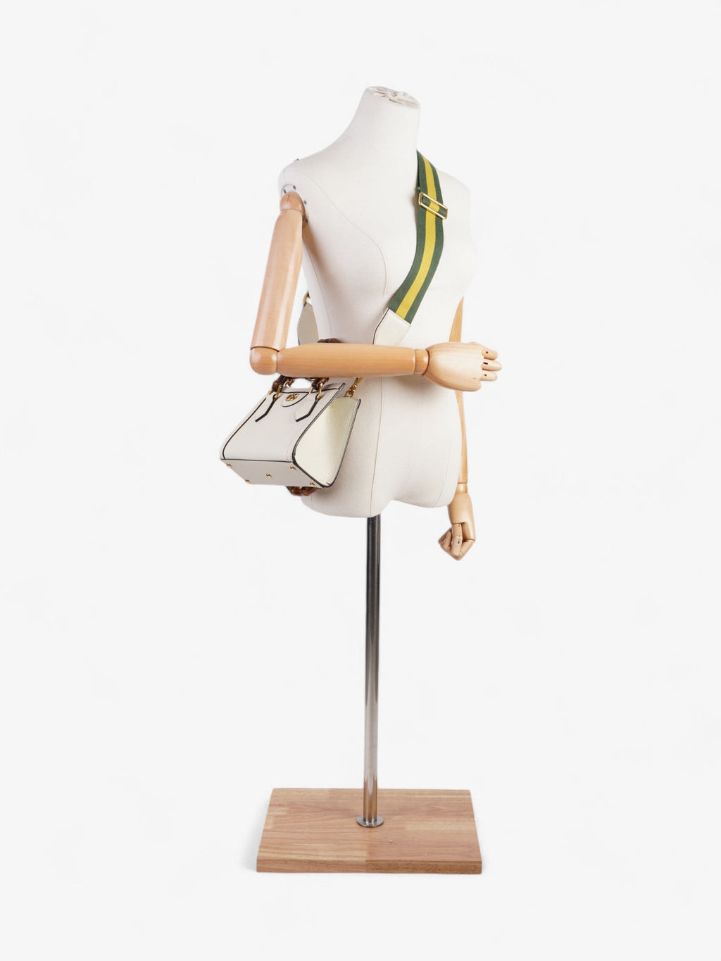 Gucci Diana Mini Tote Cream Leather