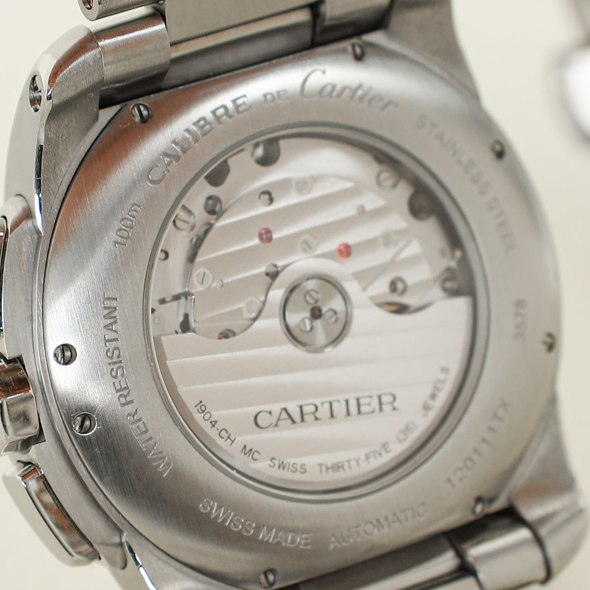 Cartier Stainless Steel Calibre de Cartier Chronograph Automatic 42mm Watch