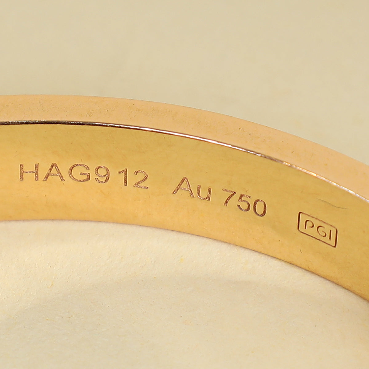 Cartier 18K Rose Gold Love Classic Model 4 Diamond Bracelet 17
