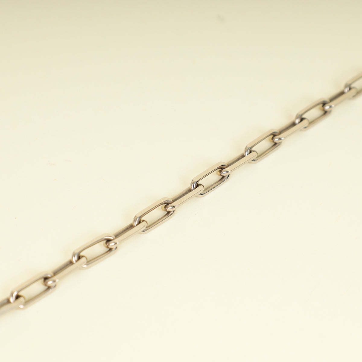Cartier 18K White Gold Santos De Cartier Small Model Chain Necklace