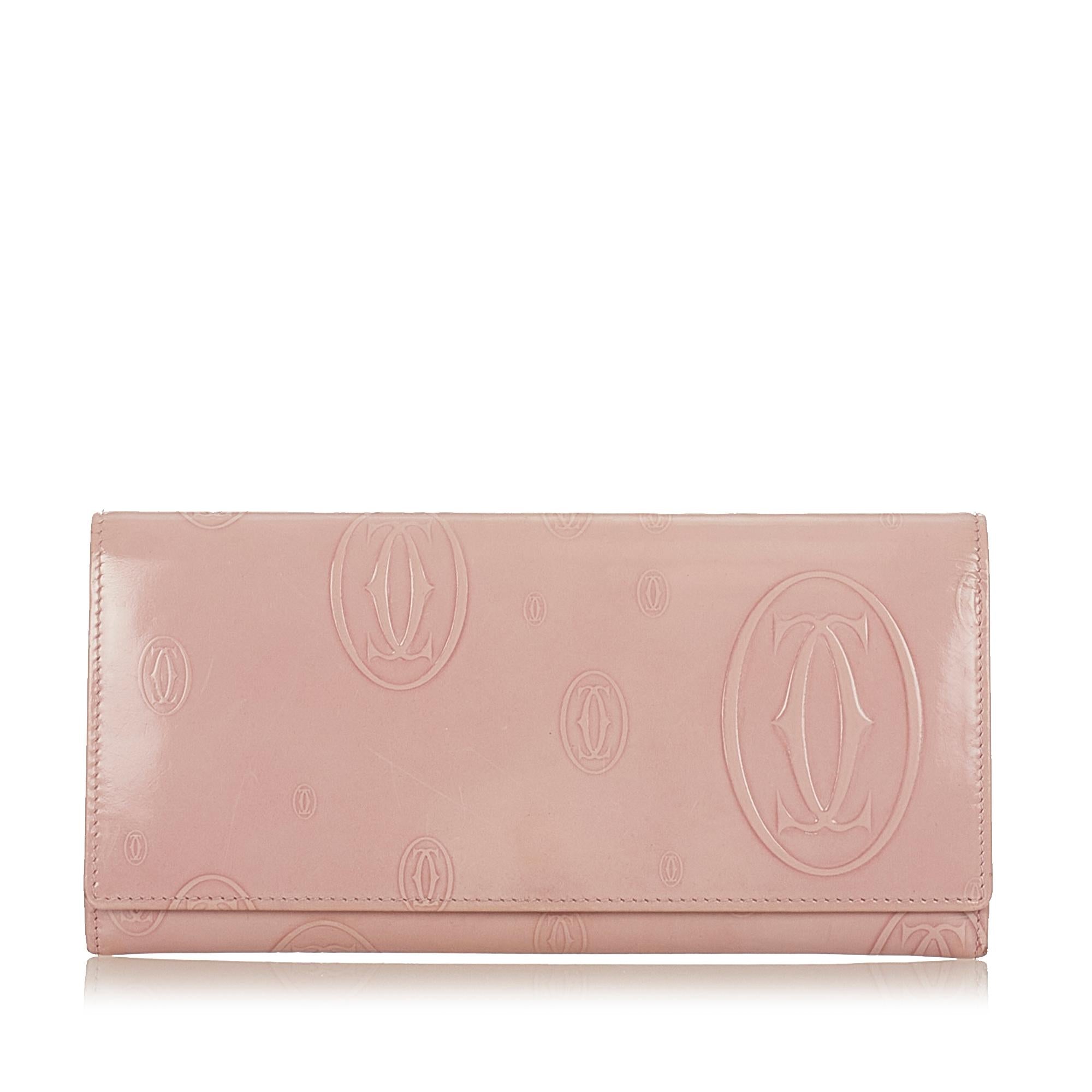 Cartier Happy Birthday Patent Leather Wallet (SHG-26111)