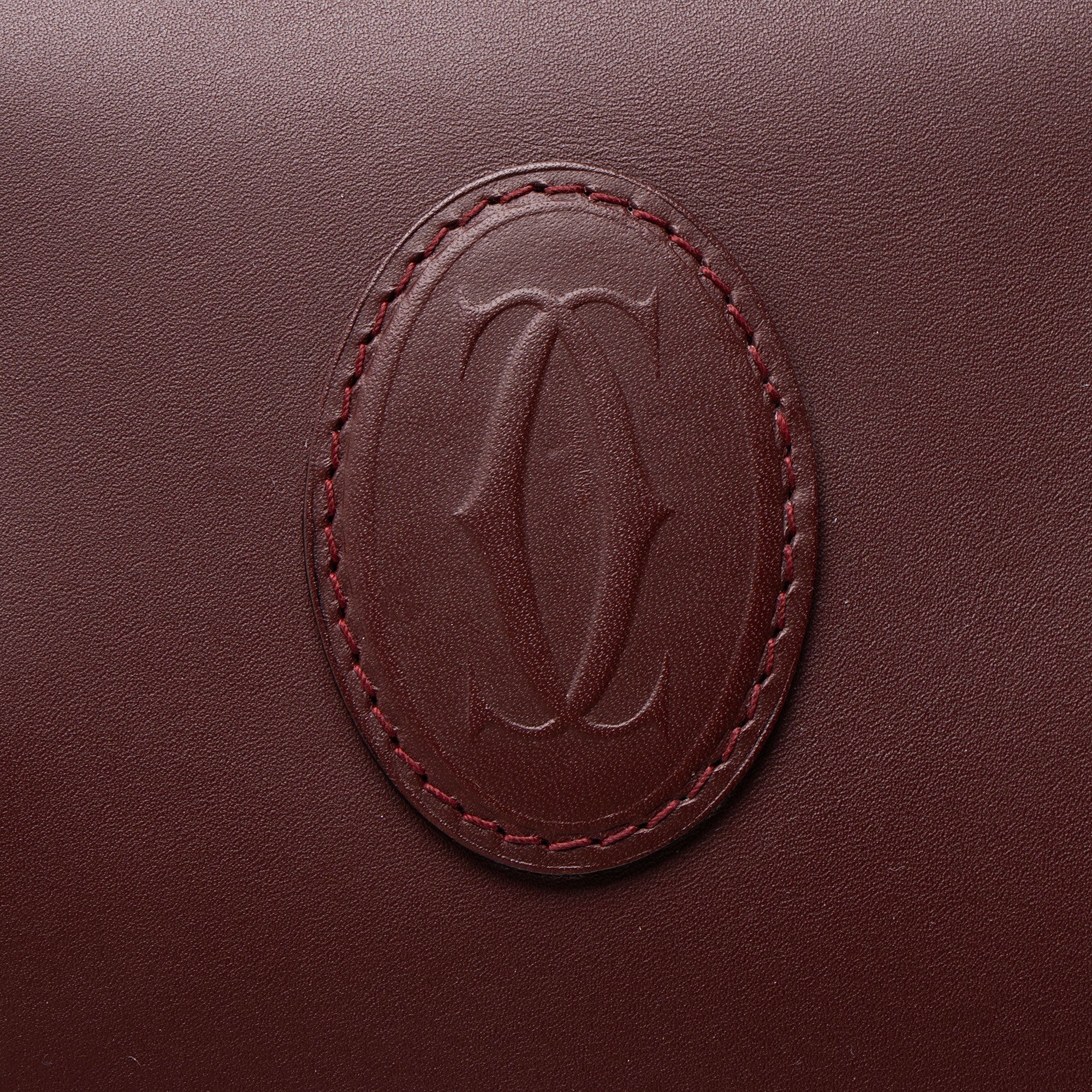 Cartier Vintage Calfskin Must de Cartier Boston Bag