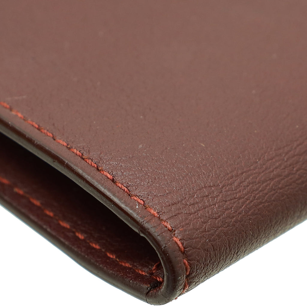 Cartier Burgundy Must De Cartier Card Holder