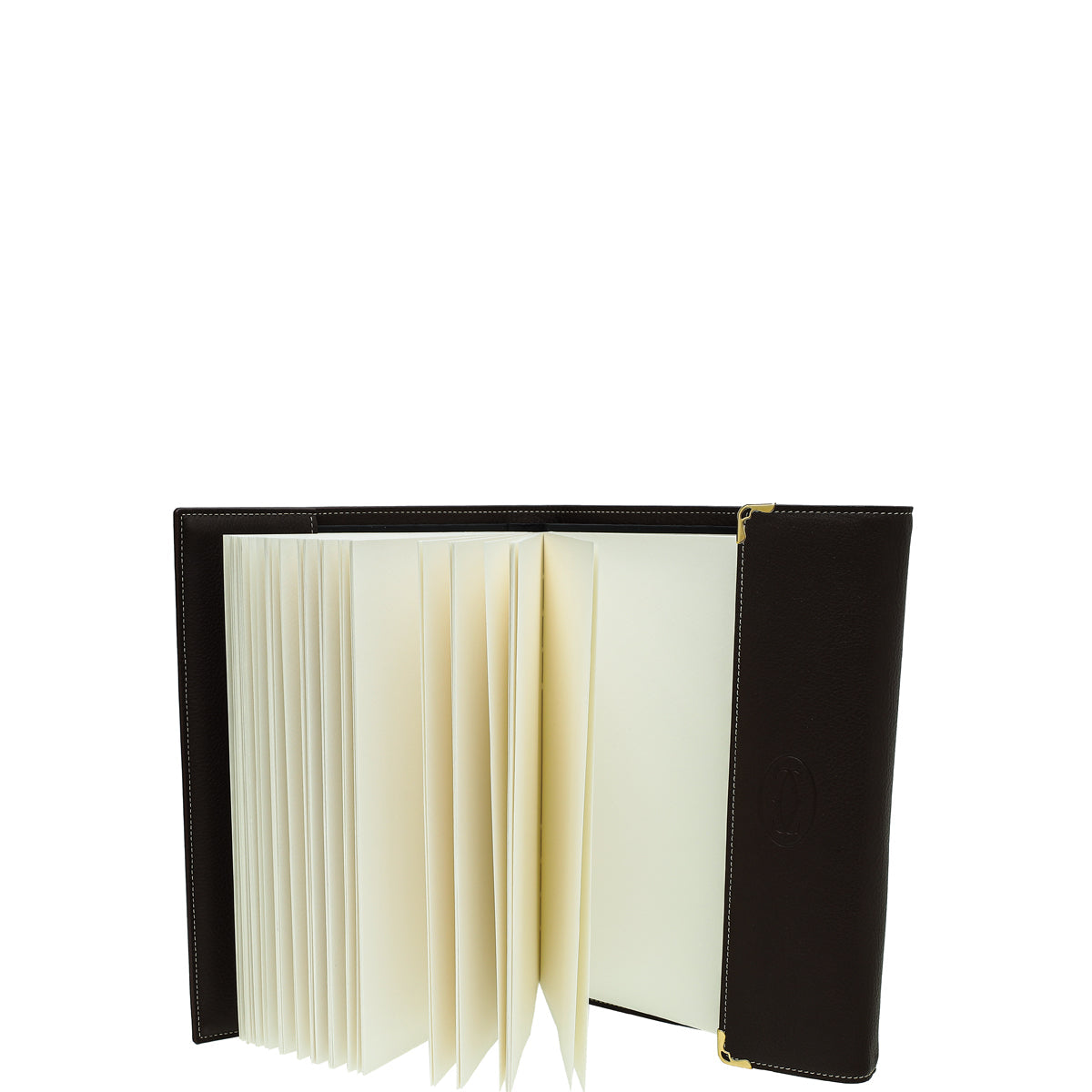 Cartier Dark Brown Must De Cartier Notebook Cover