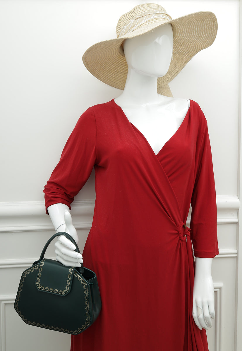 Cartier Dark Green Guirlande De Cartier Top Handle Mini Bag