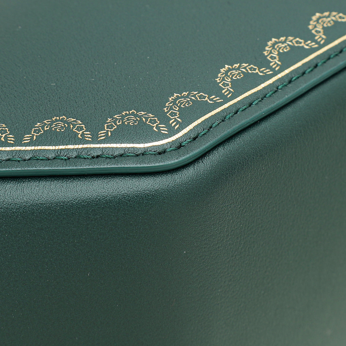 Cartier Dark Green Guirlande De Cartier Top Handle Mini Bag