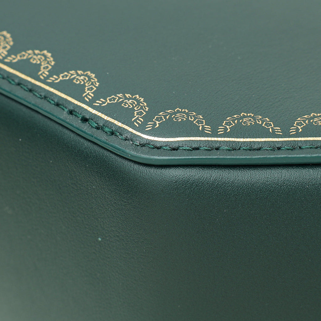 Cartier Dark Green Guirlande De Cartier Top Handle Mini Bag