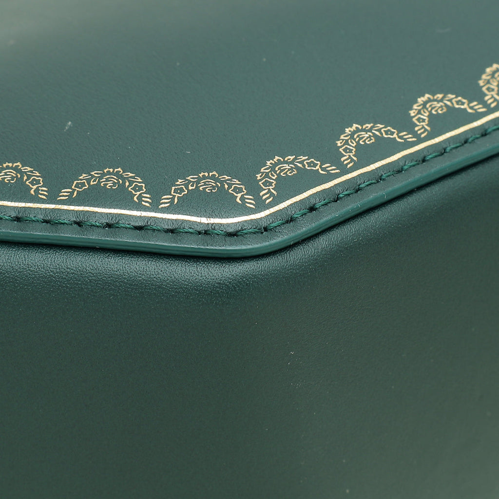 Cartier Dark Green Guirlande De Cartier Top Handle Mini Bag