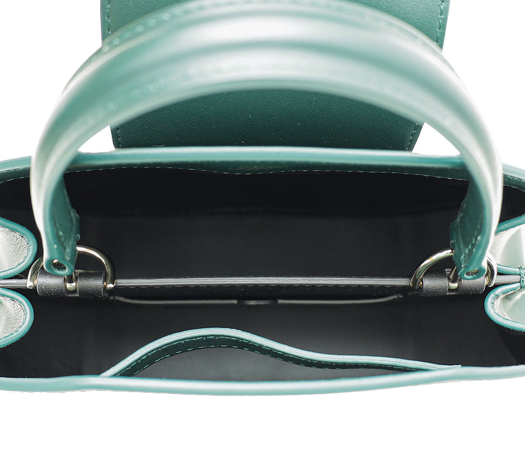Cartier Dark Green Guirlande De Cartier Top Handle Mini Bag