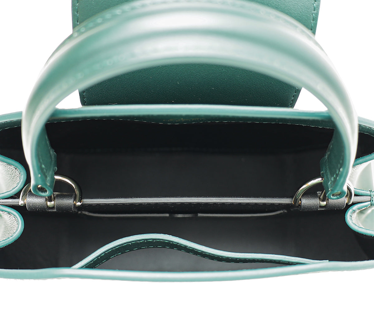 Cartier Dark Green Guirlande De Cartier Top Handle Mini Bag